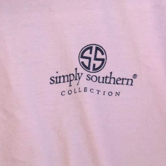 Girls 10-12 simplysouthern pink holiday sweatshirt - Picture 2 of 4